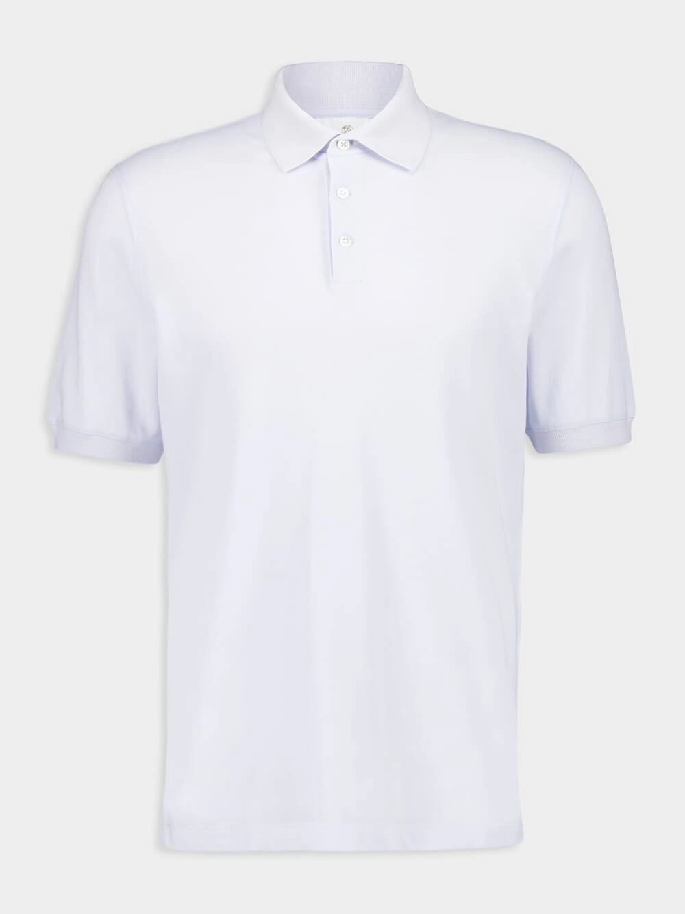 Light Blue Short-Sleeved Cotton Polo Shirt Tops Mens - men's t-shirts outlet