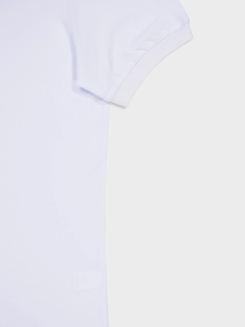 Light Blue Short-Sleeved Cotton Polo Shirt