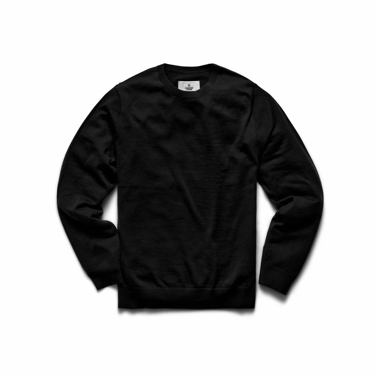 Lightweight Merino Harry Crewneck In Black