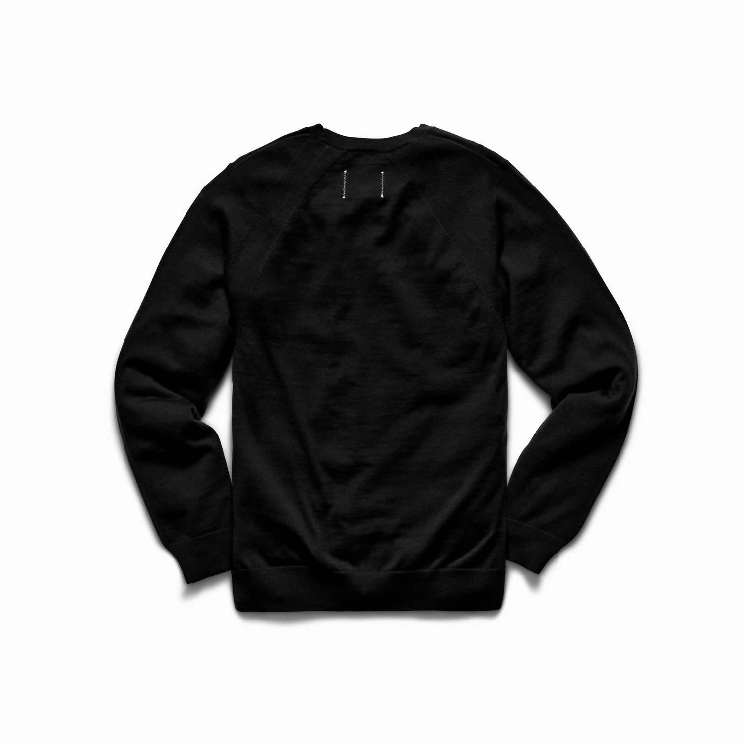 Lightweight Merino Harry Crewneck In Black