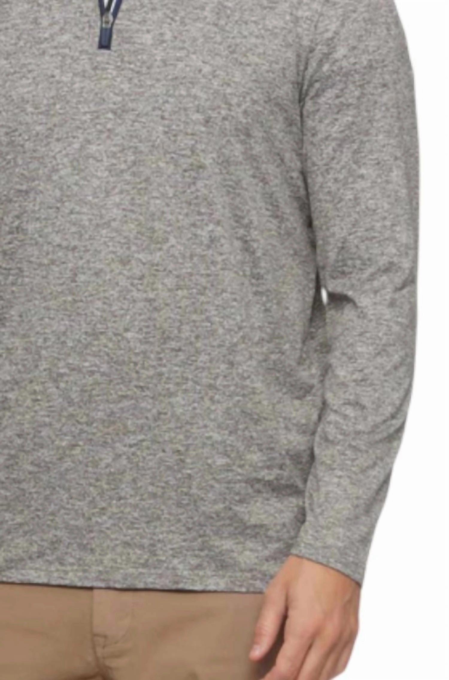Lightweight Performance 1/4 Zip Sweater In Grey Heather