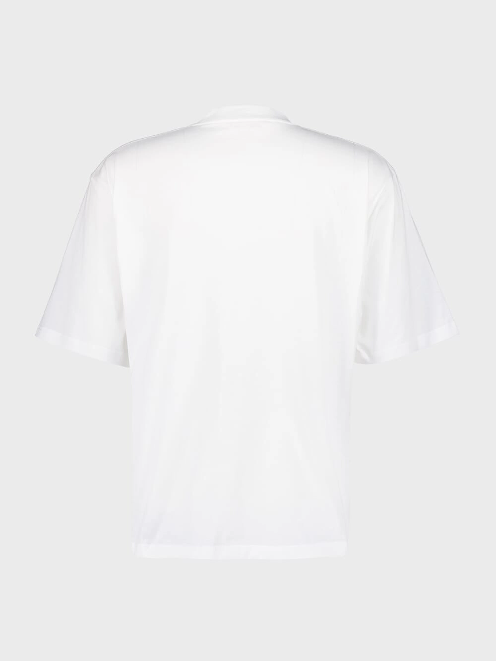 Lily White T-Shirt with Floral Logo Print