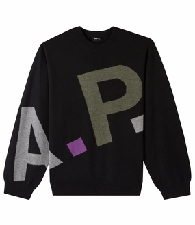 Logo All Over sweater chunky knit discount