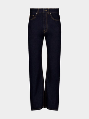 Logo-Embroidered Denim Jeans Bottoms Mens - cheap mens shorts online