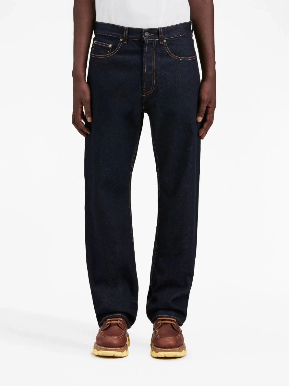 Logo-Embroidered Denim Jeans