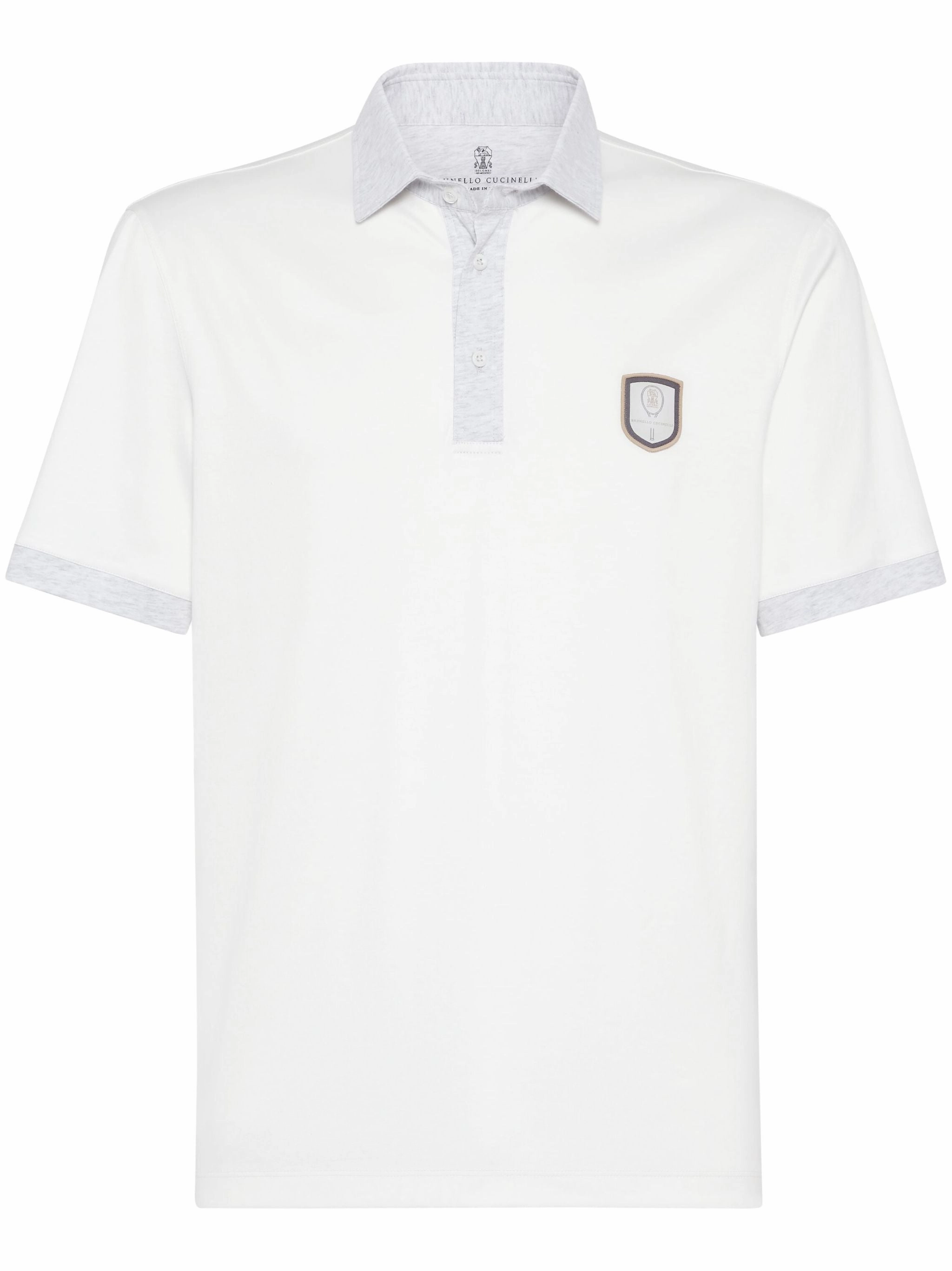 Logo-Patch Polo Shirt discount mens shirts