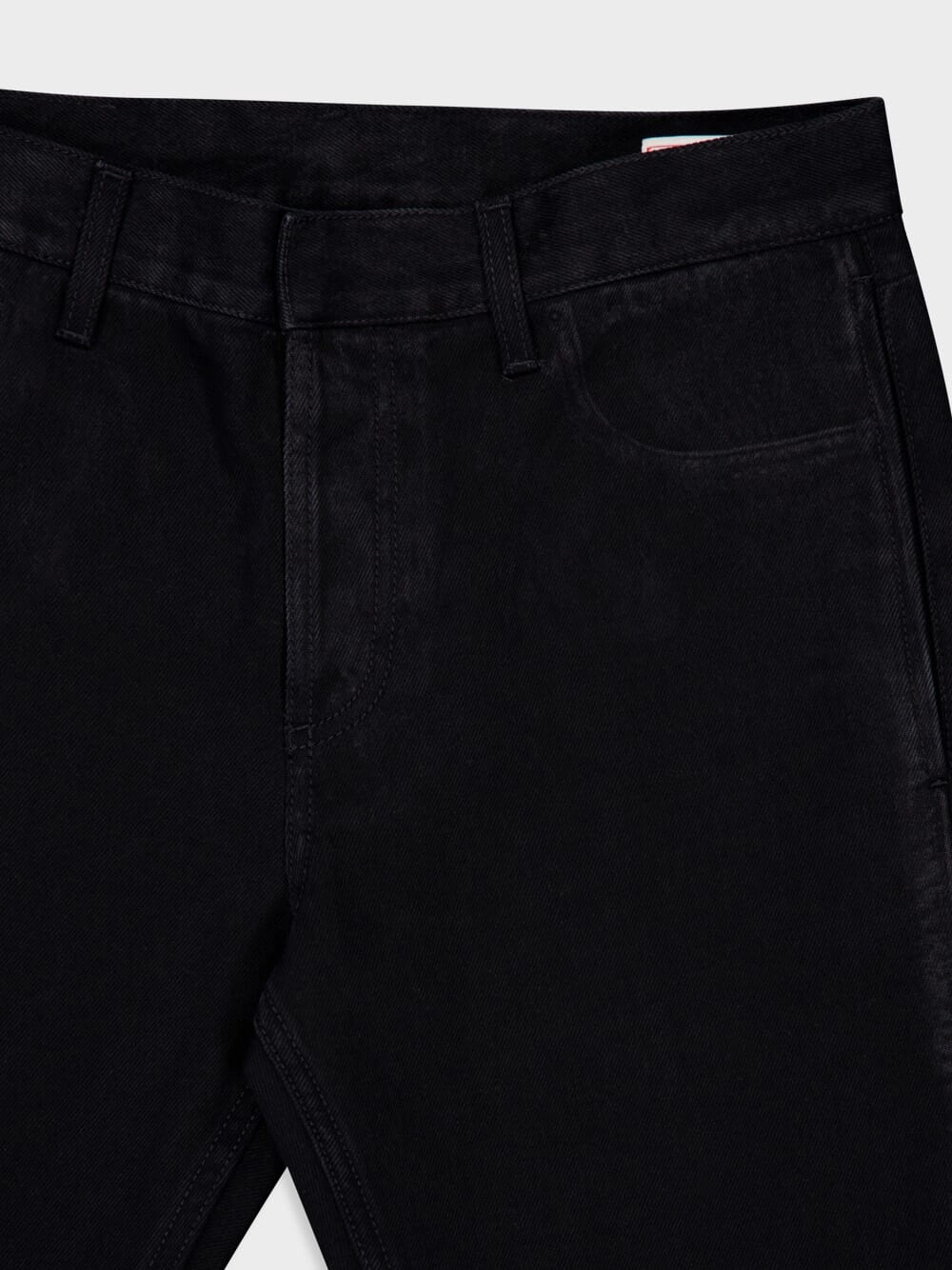 Logo Patch Straight Jeans