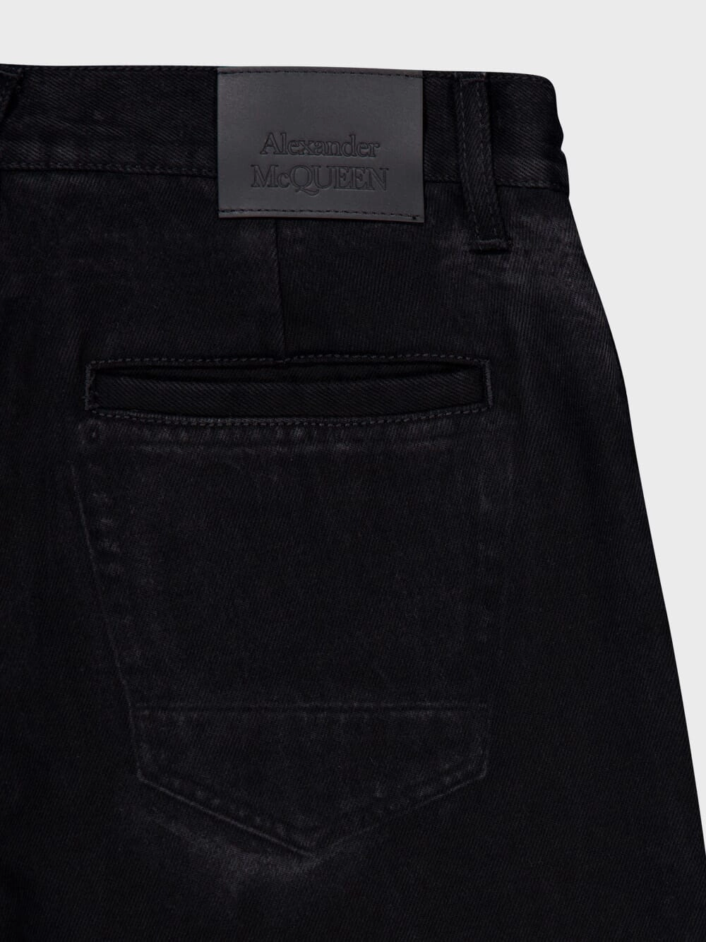 Logo Patch Straight Jeans