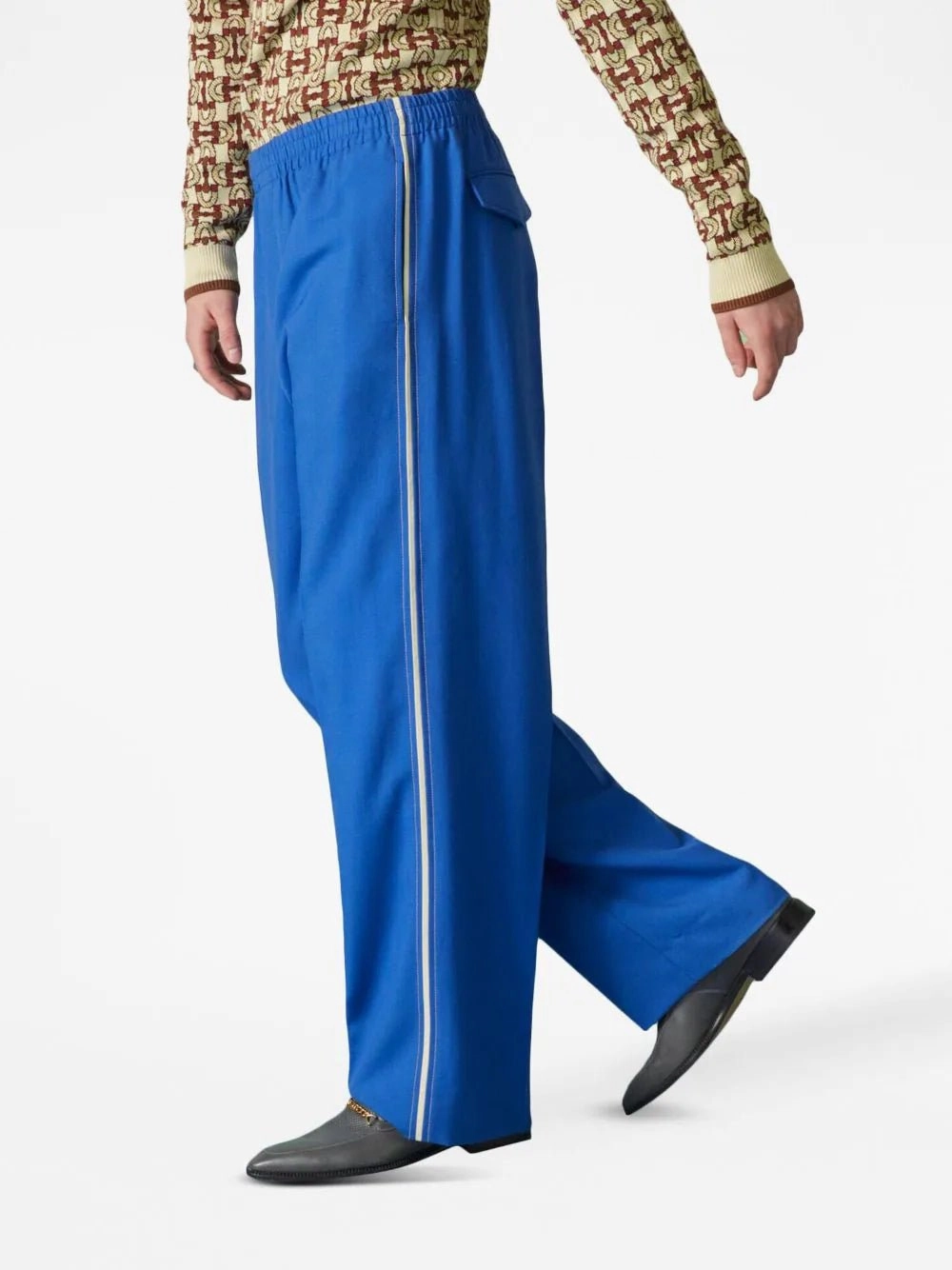 Logo-Patch Wide-Leg Trousers