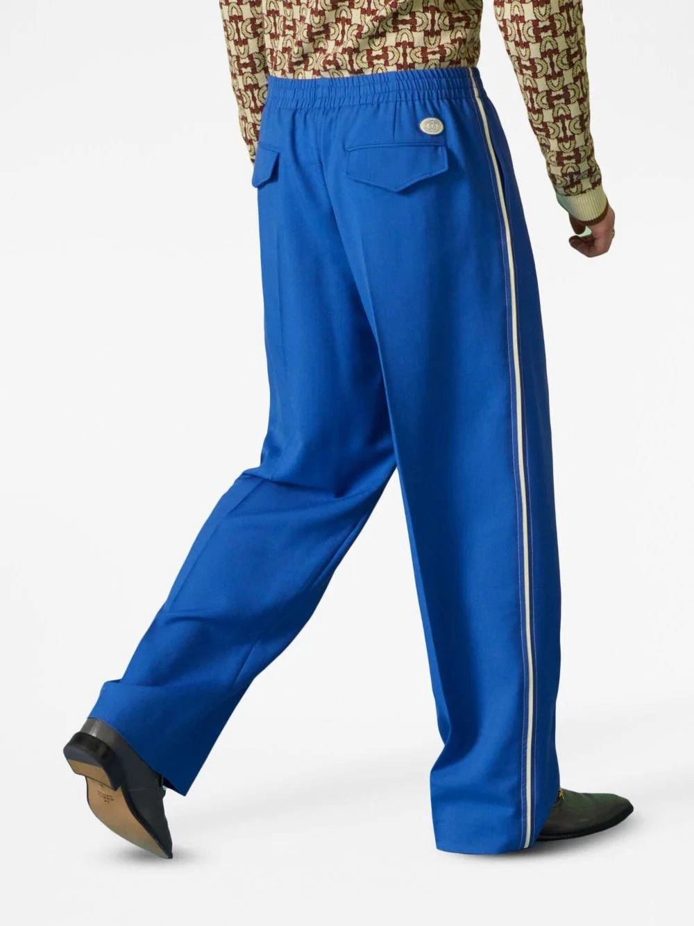 Logo-Patch Wide-Leg Trousers