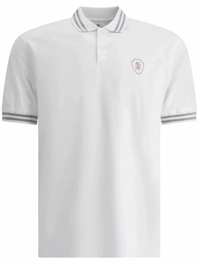 Logo-Print Polo Shirt discount mens shirts