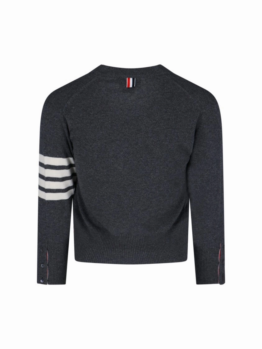Loopback 4-Bar" Cardigan ?C Dark Grey
