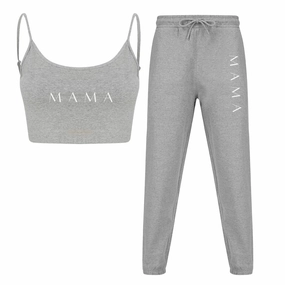 Lounge Mama Cropped Cami & Jogger Set Holiday Collection - holiday outfits clearance