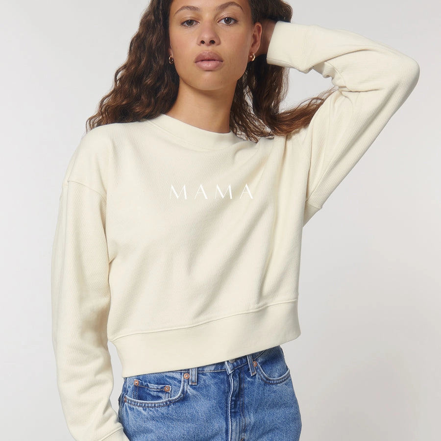Lounge Mama Cropster Wave Crop Sweatshirt