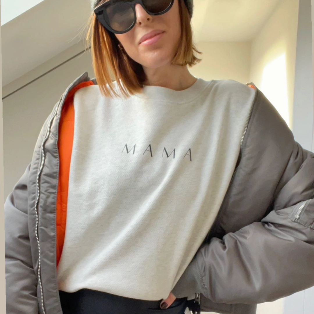 Lounge Mama Cropster Wave Crop Sweatshirt
