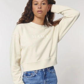 Lounge Mama Cropster Wave Crop Sweatshirt Holiday Collection - holiday outfits clearance