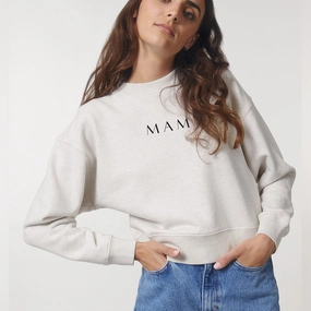 Lounge Mama Cropster Wave Crop Sweatshirt Holiday Collection - holiday outfits clearance