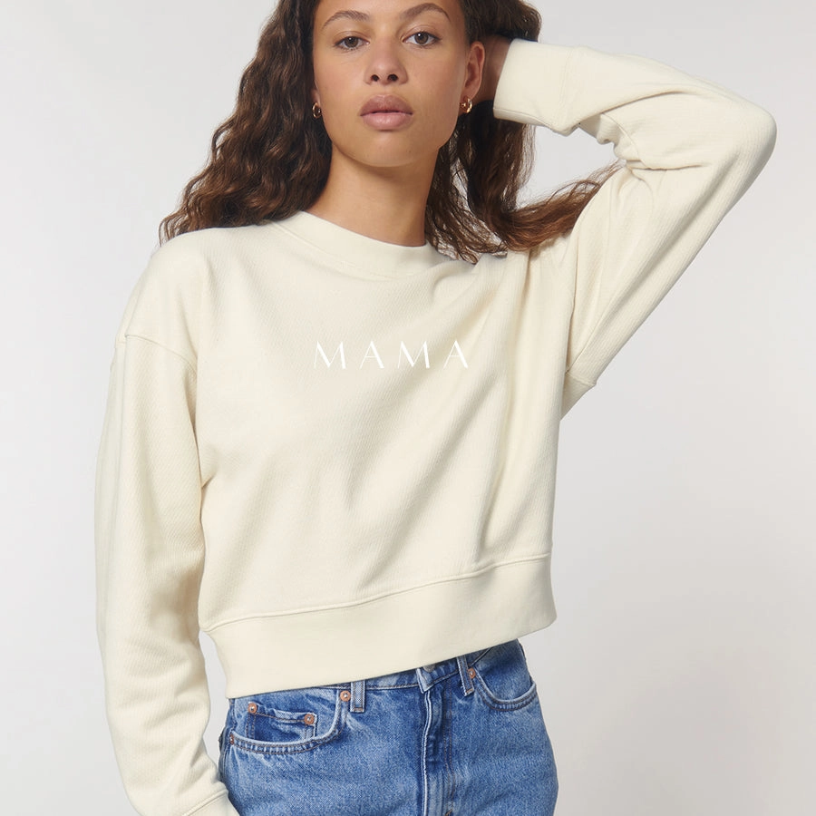 Lounge Mama Cropster Wave Crop Sweatshirt Holiday Collection - holiday outfits clearance