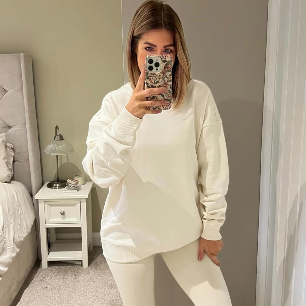 Lounge Mama Essential Oversized Sweatshirt Holiday Collection - holiday outfits clearance