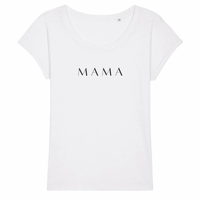 Lounge Mama Roll-Sleeve Slub T-Shirt Holiday Collection - holiday outfits clearance