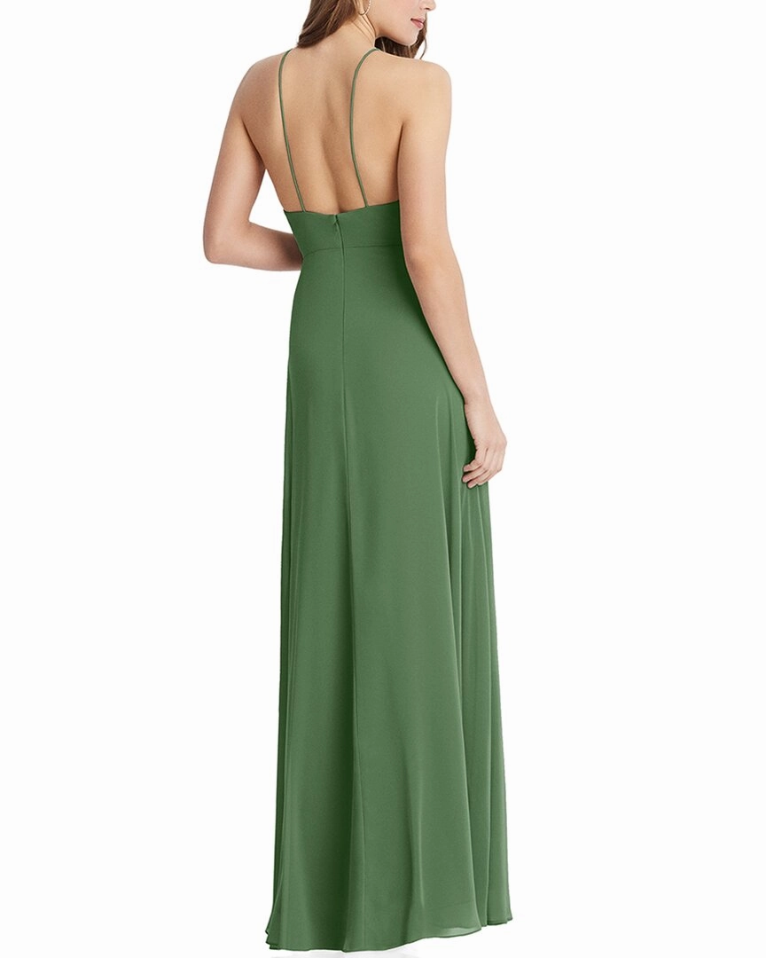Lovely High Neck Chiffon Maxi Dress