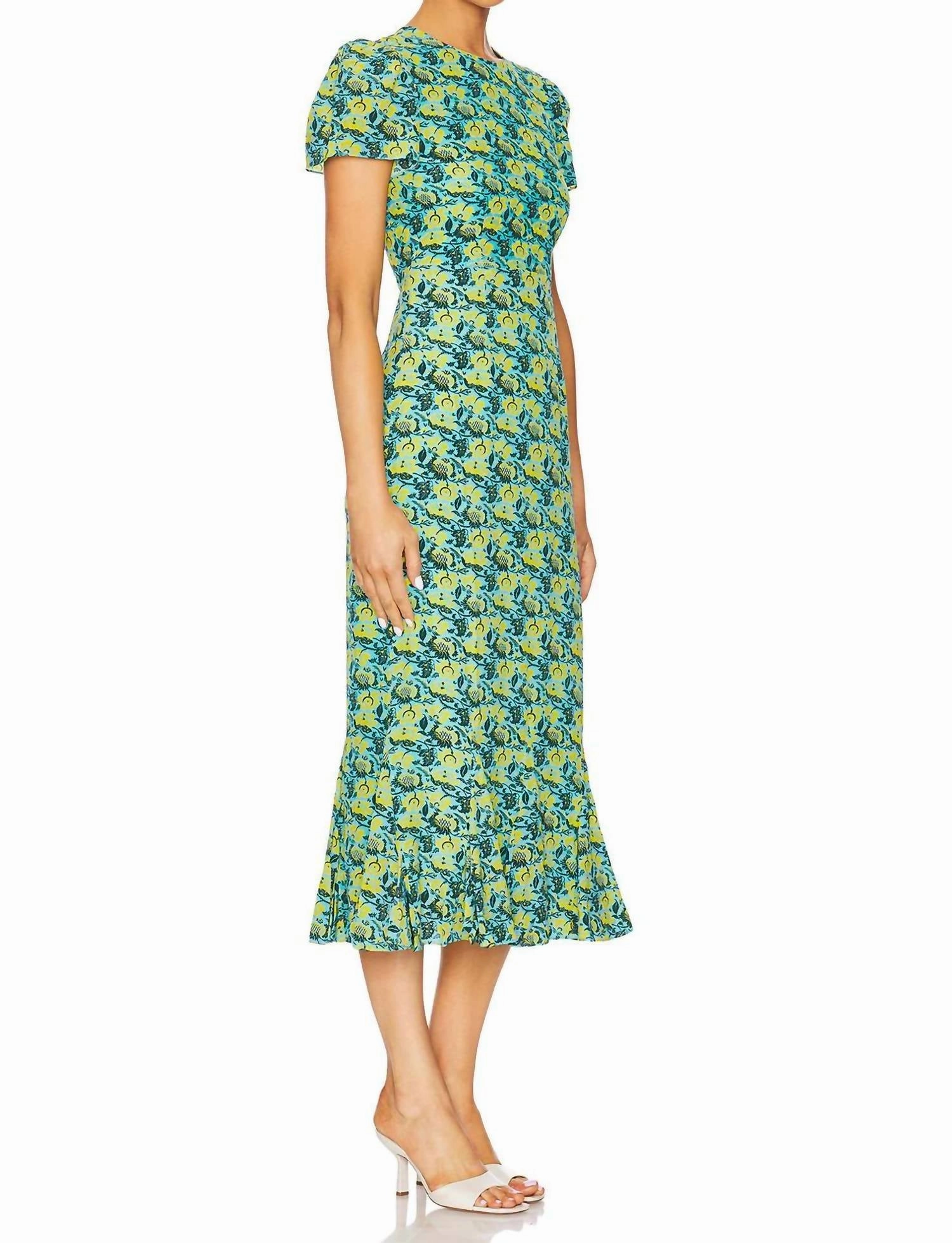 Lulani Dress In Blue Rio Floral