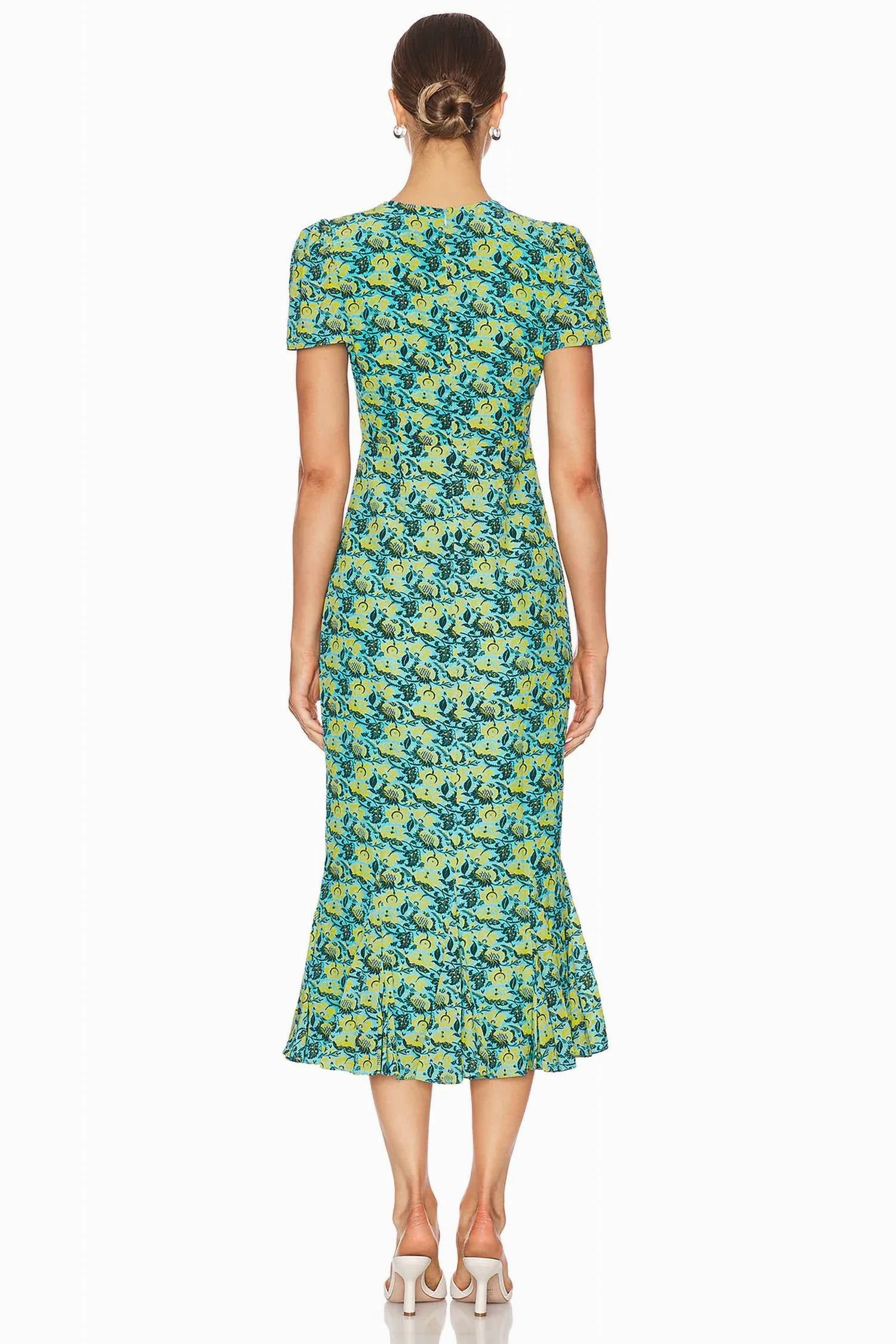 Lulani Dress In Blue Rio Floral