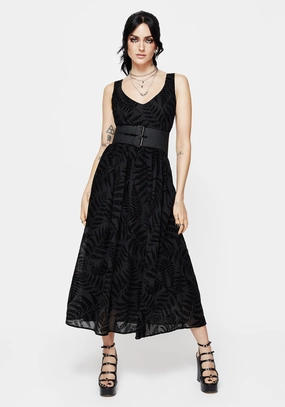 Lunafern Fern Print Cami Midaxi Dress Dresses Womens - women's dresses clearance