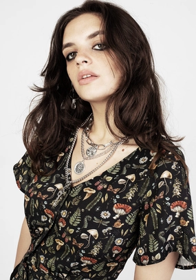 Luthien Button Up Top Tops Womens - women's blouses clearance
