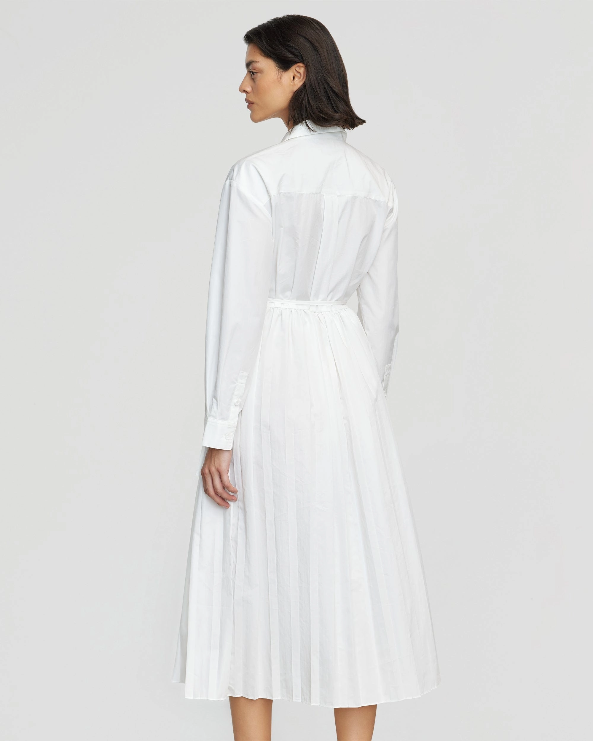 Lys Pleated-Skirt Wrap Dress