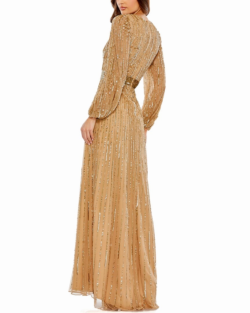 Mac Duggal Sequined Wrap Gown