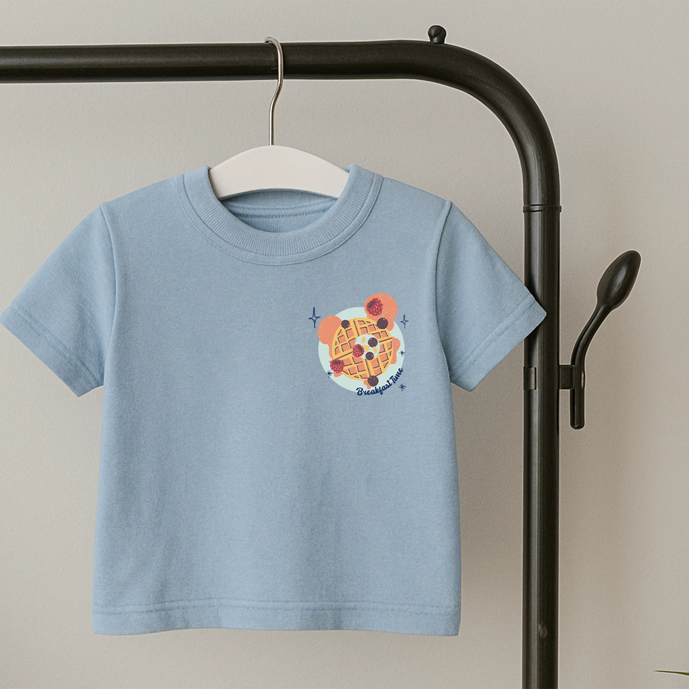 Magical Waffles Kids Front & Back Graphic T-Shirt