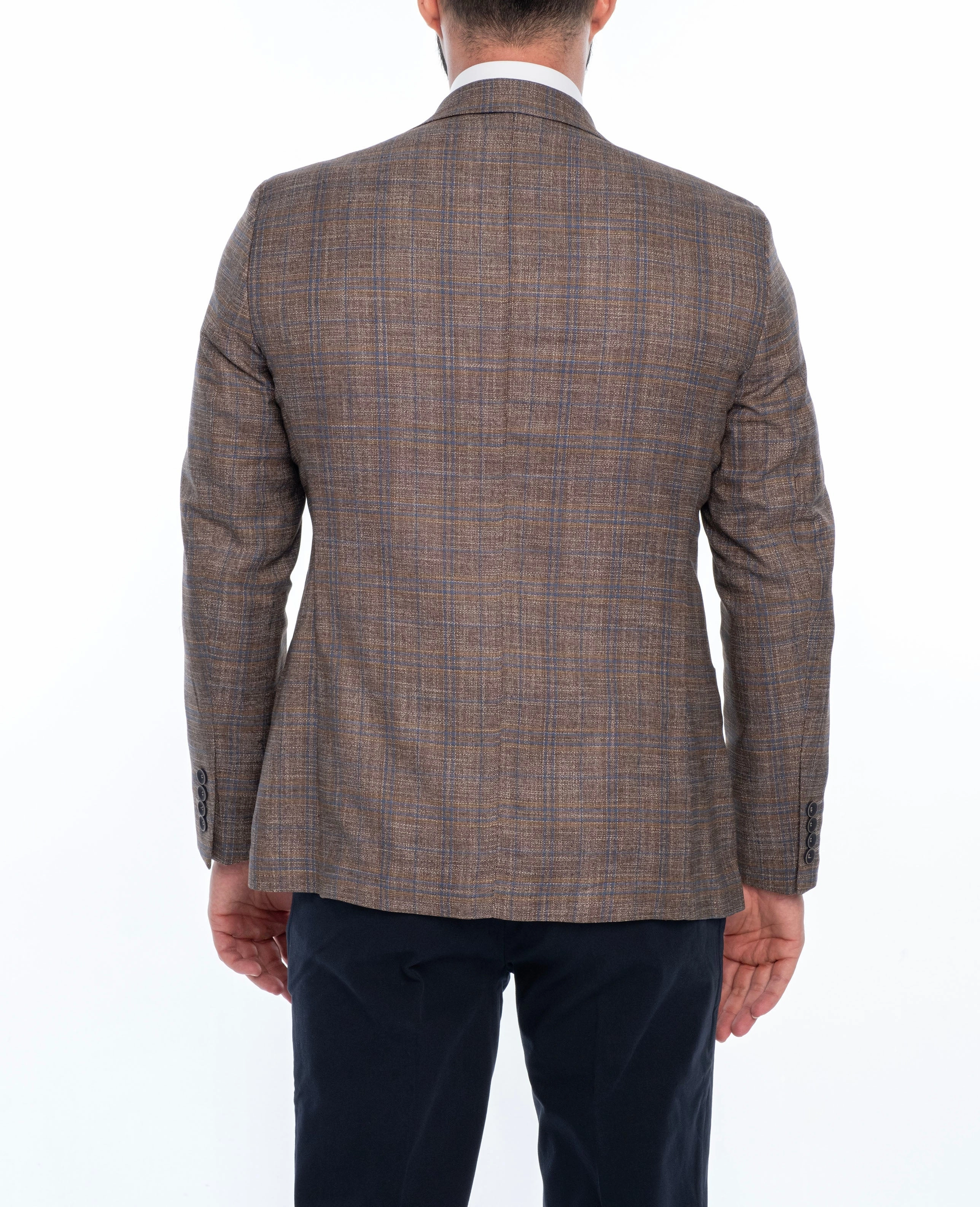 MAISON REGULAR FIT PLAID SPORT COAT