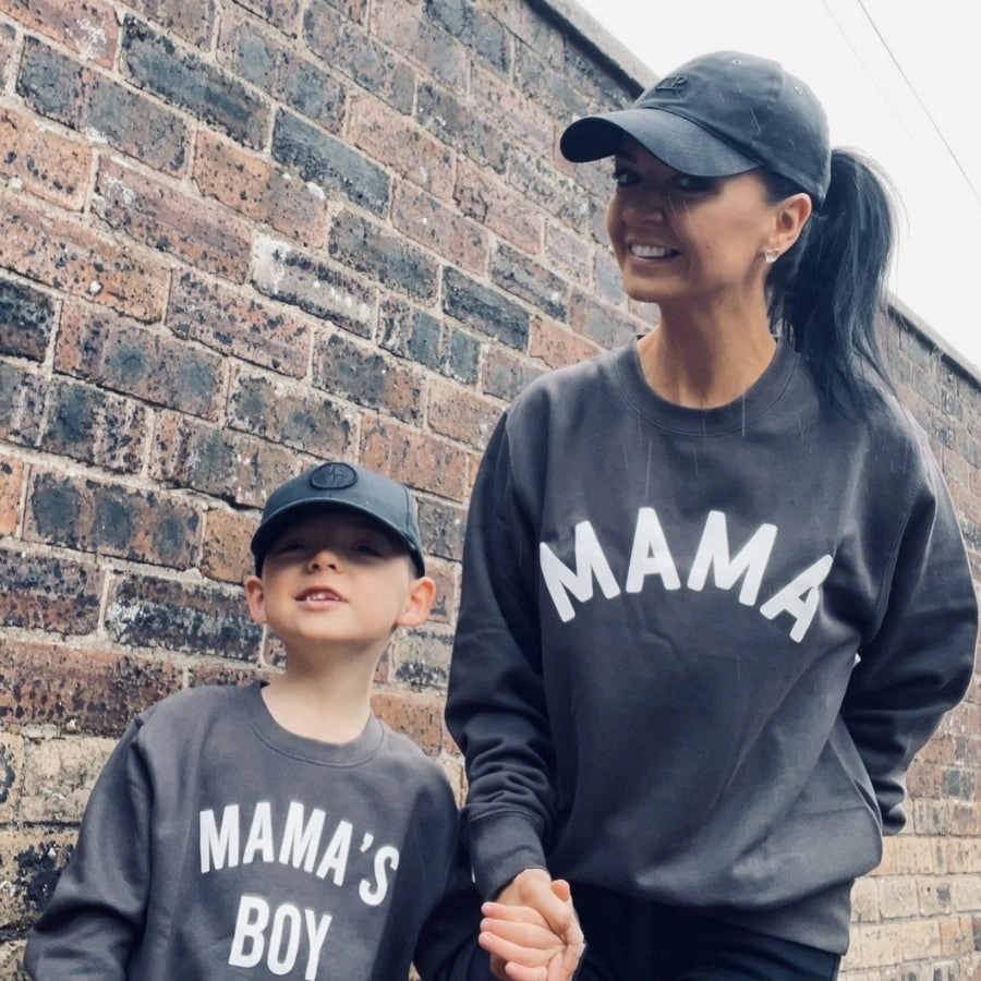Mama & Mama's Boy Classic Sweatshirts Storm Grey (MRK X)