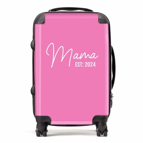 Mama Established Script Suitcase- Pink Holiday Collection - vacation wear sale