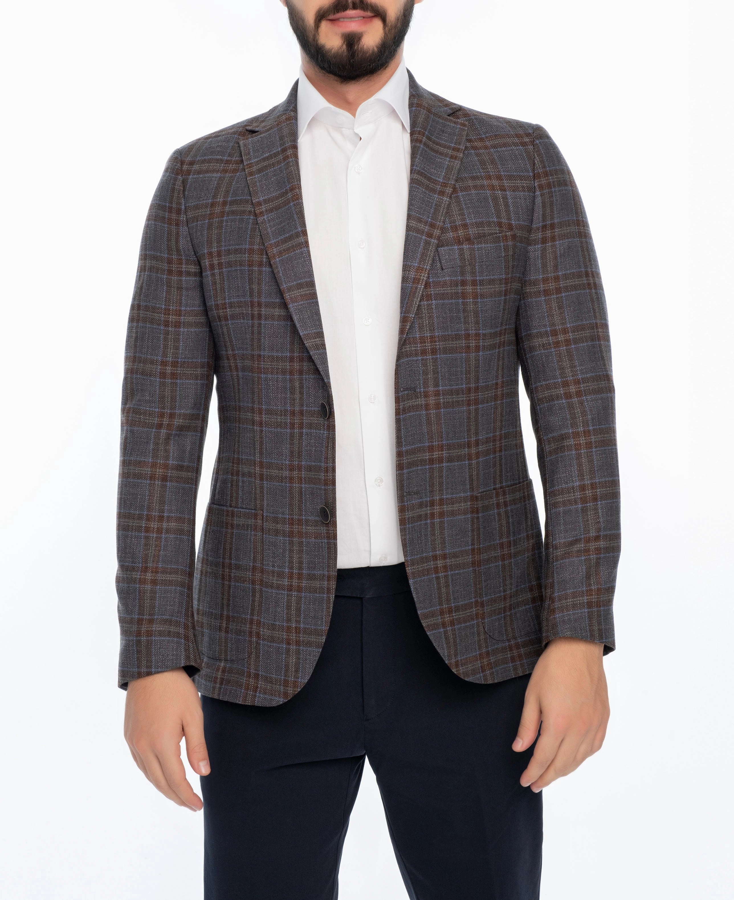 MARION REGULAR FIT PLAID SPORT COAT