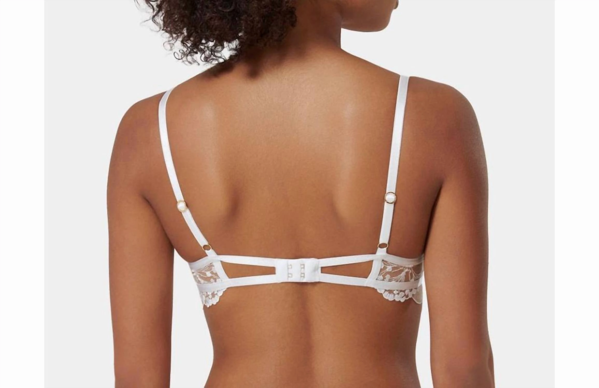 Marisa Long Line Demi Bra In White
