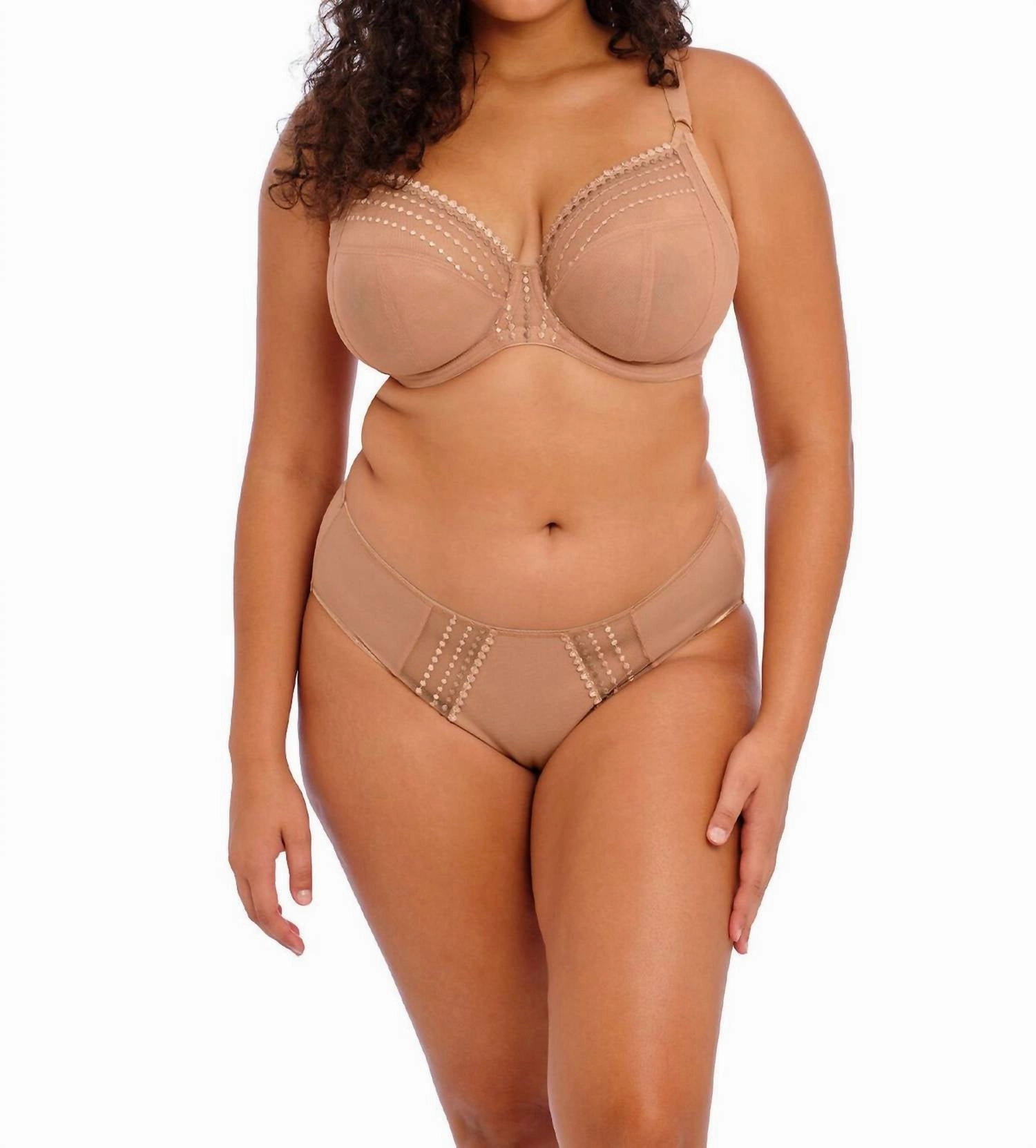 Matilda Underwire Plunge Bra In Caf Au Lait