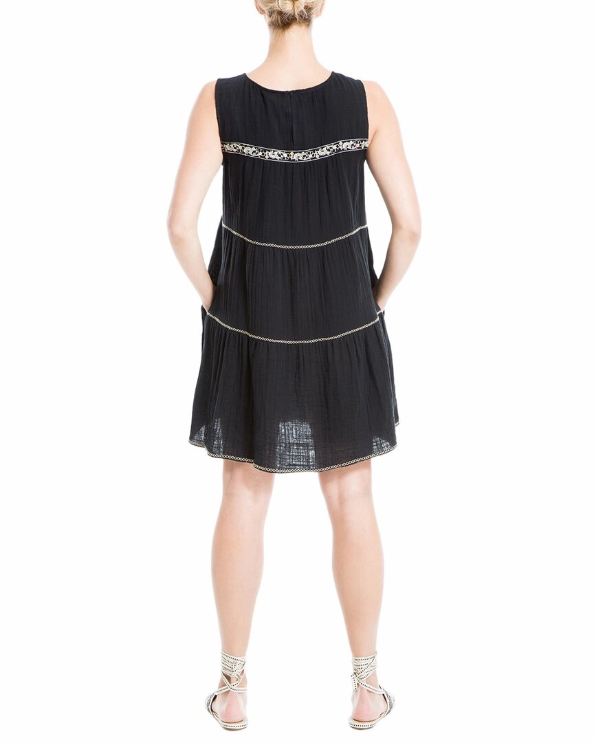 Max Studio Embroidered Short Dress
