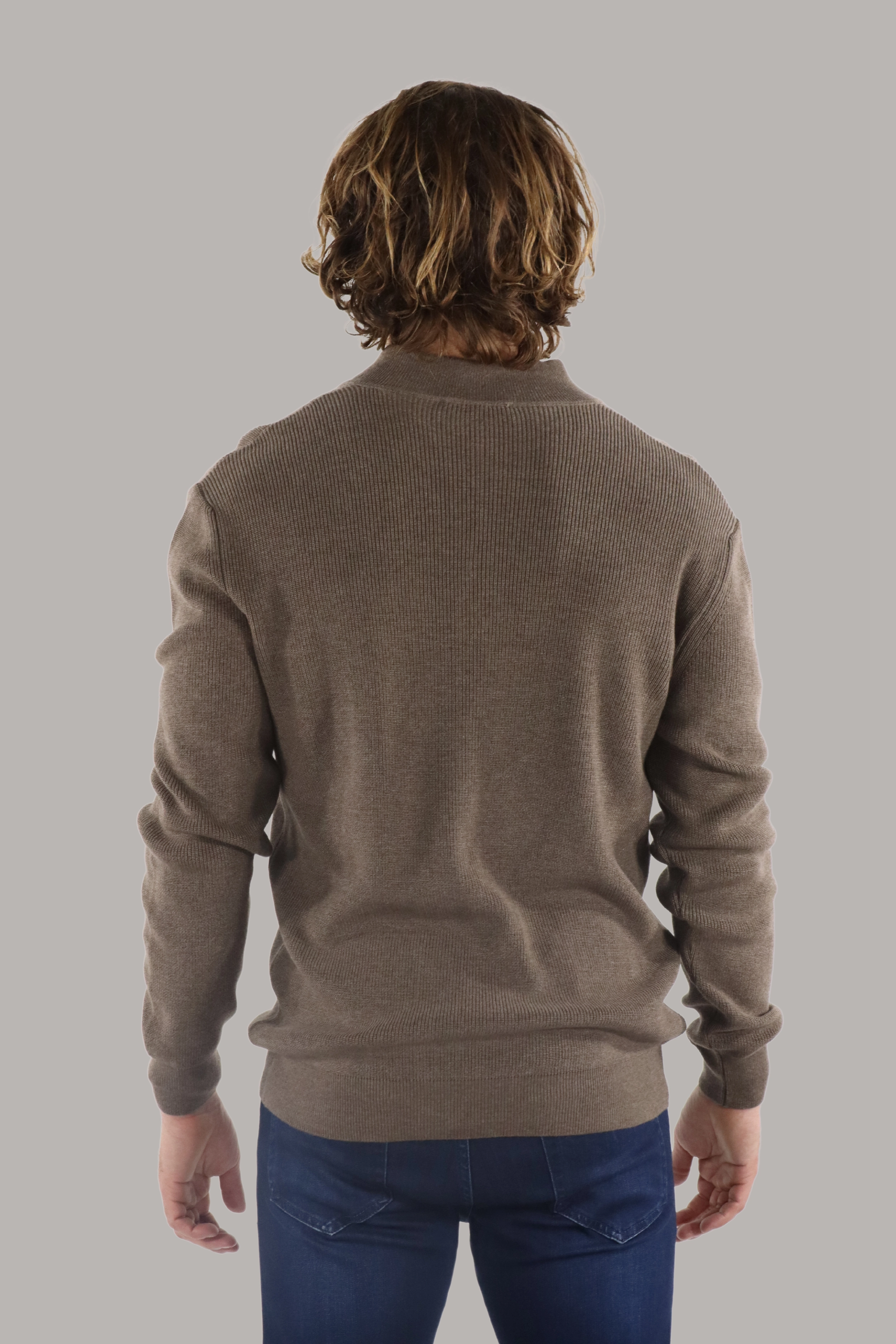 Melange Mink Quarter Zip