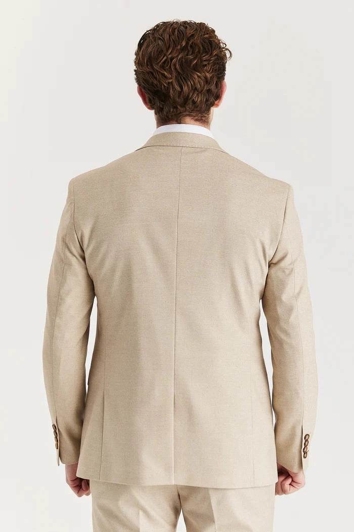 Men's Beige Lightweight Summer Single-Breasted Blazer