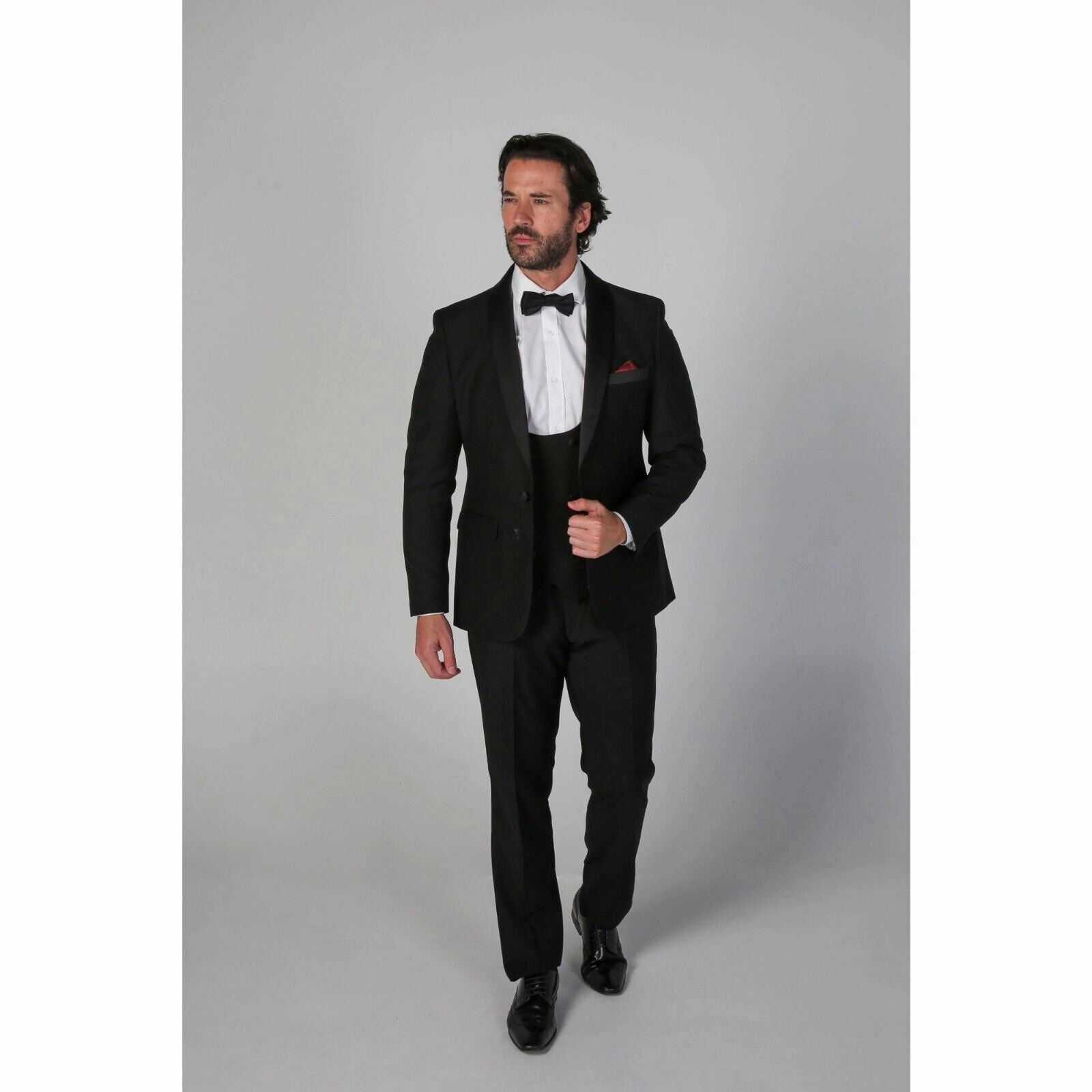 Men's Black 3 Piece Tuxedo Suit