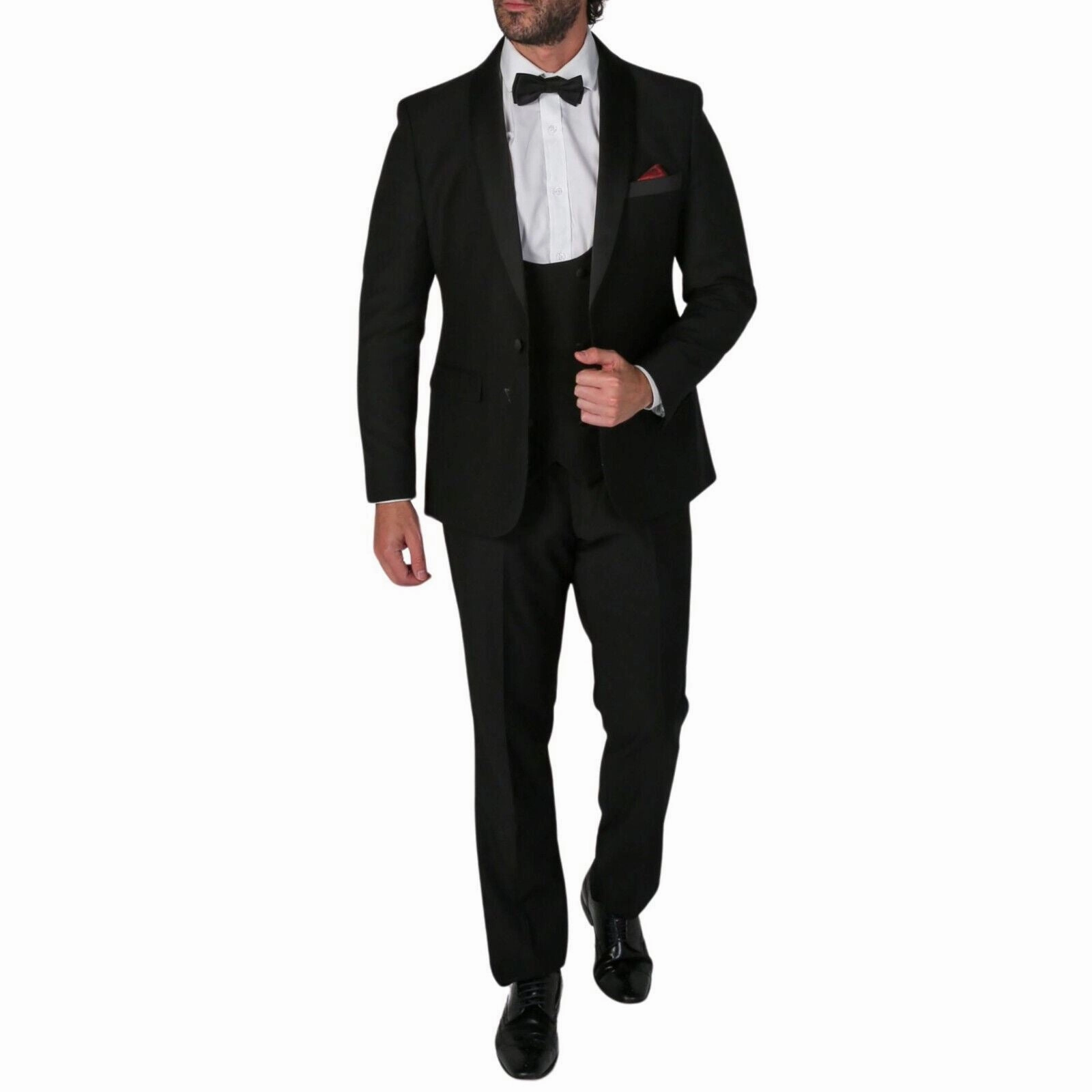 Men's Black 3 Piece Tuxedo Suit