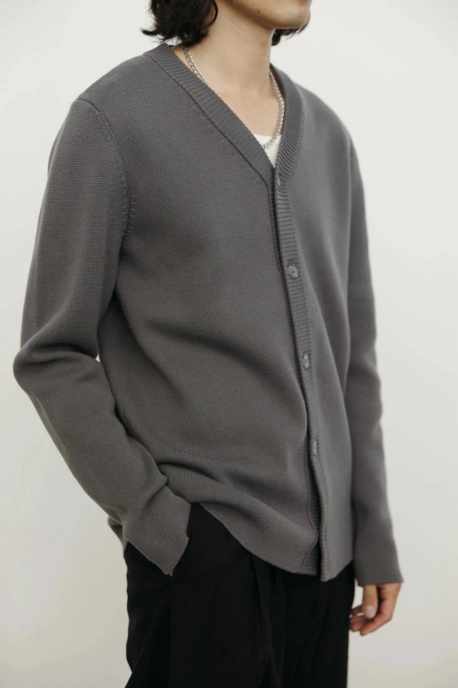 Men's Capsule - Gino Cardigan In Deep Grey