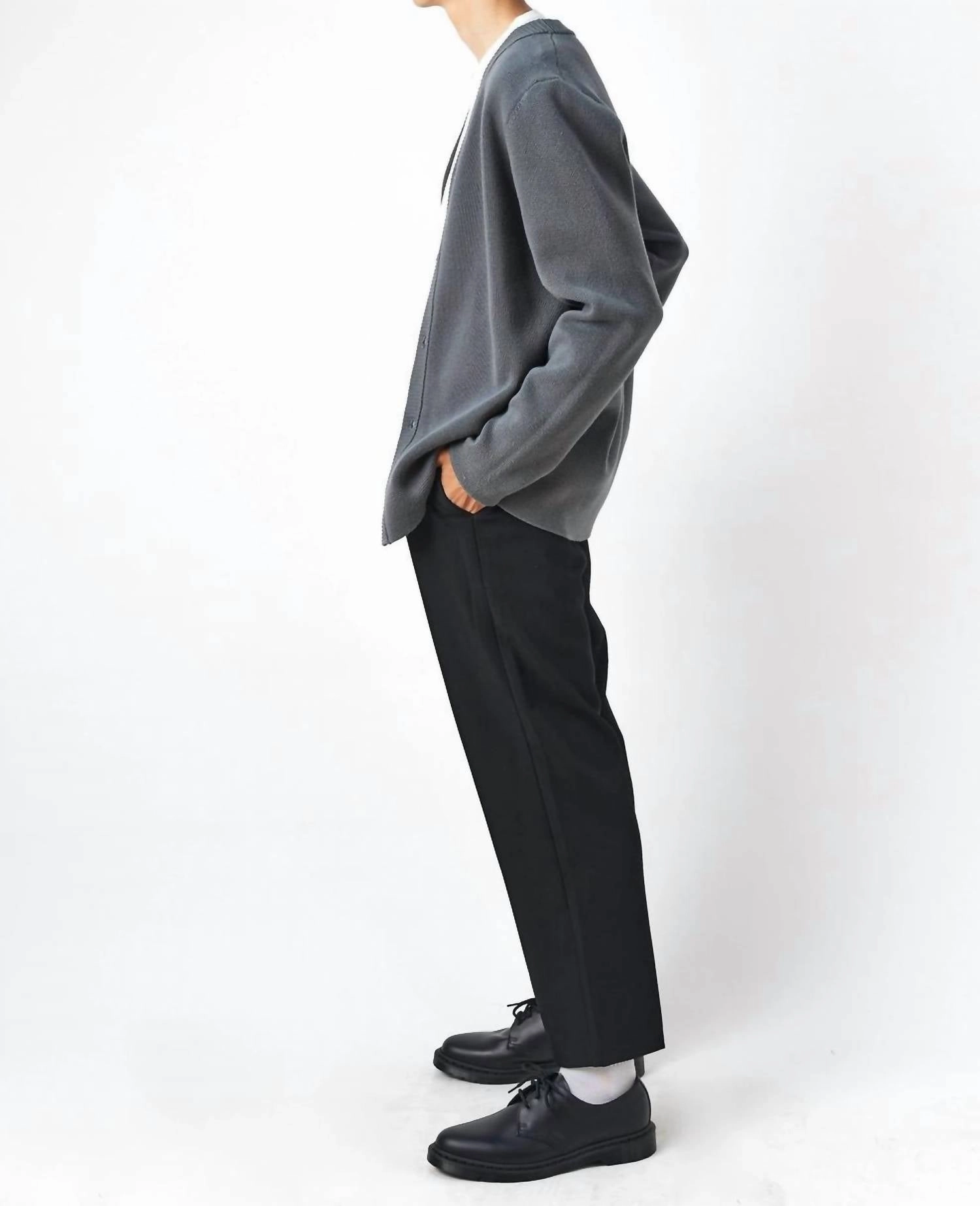 Men's Capsule - Gino Cardigan In Deep Grey