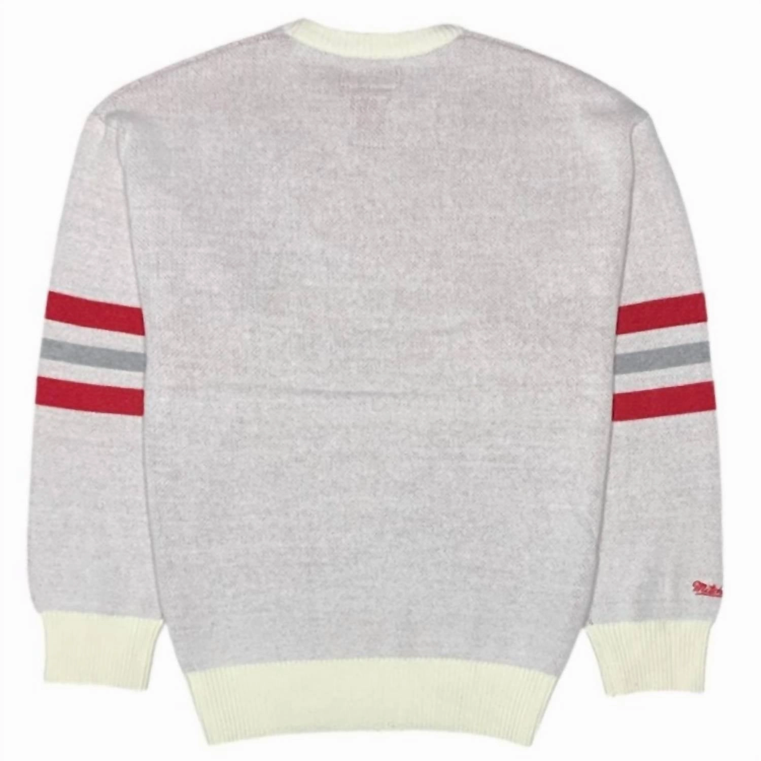 Men's Detroit Wings Retro Helmet Current Logo Sweater In Cream