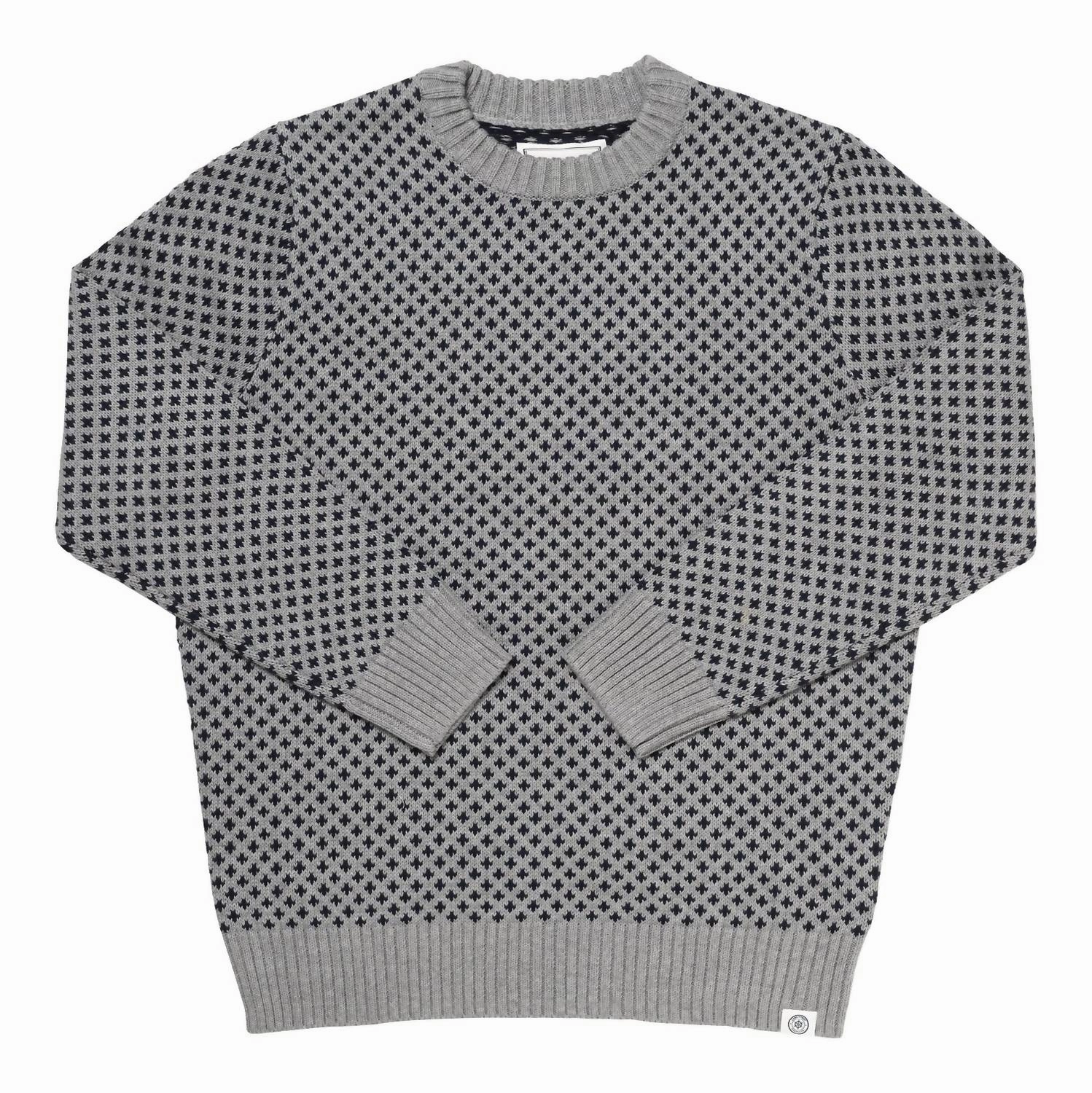 Men's Edgartown Seawell Crewneck Sweater In Grey knit sweaters cheap