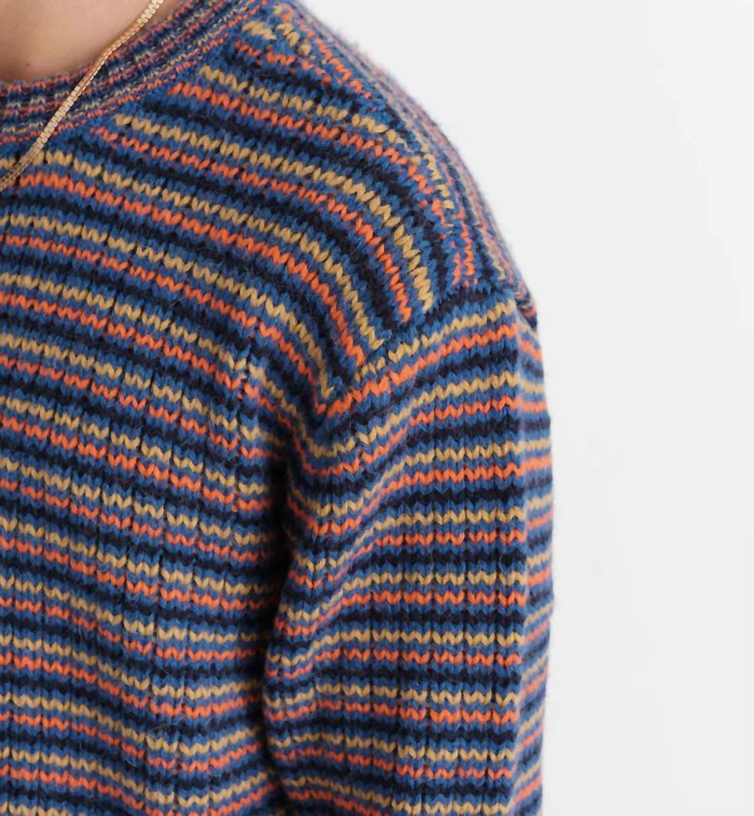 Men's Grove Crew Zig Zag Pullover In Bright Blue