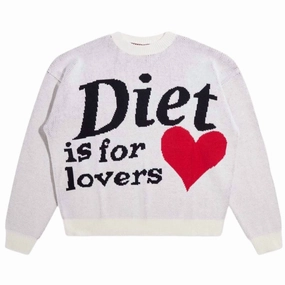 Men's Lovers Knit Sweater In White knit sweaters cheap
