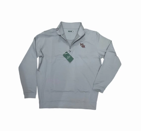 Men's Msu Venture Quarter Zip Top In Alloy knit sweaters cheap